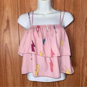 Papaya pink lightning spaghetti top